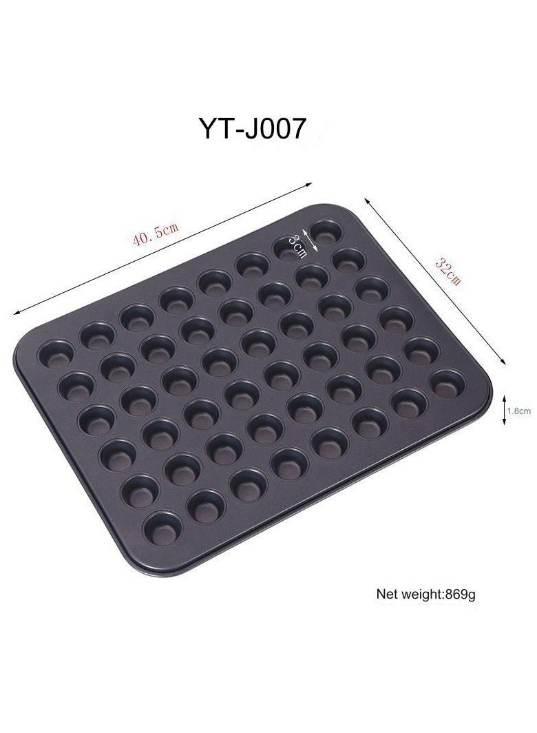 48-Cavities Mini Muffin Bakeware Pan Black 15x21inch - Image 4